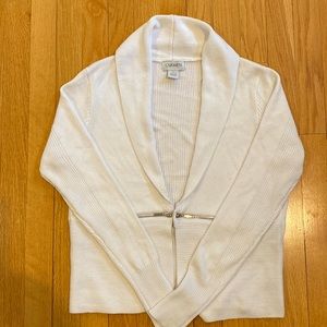 White Cardigan/Blazer sweater